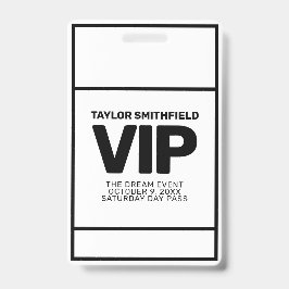 シンプルな法人向けモダンVIPラニヤードバッジカスタム バッジ