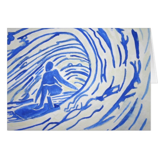 シンプルな波のギフトカード (正面横)