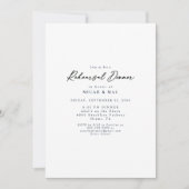 シンプルな海軍リハーサル招待状 招待状 (正面)