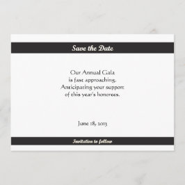 シンプルな準正装の保存日付 セーブザデート