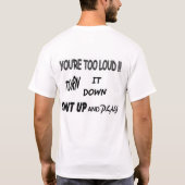 シンプルな溝ライトワイシャツ Tシャツ (裏面)