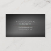 シンプルな灰色のドイツ語の学校の名刺 名刺 (裏面)