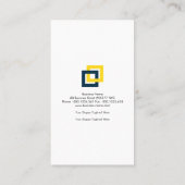 シンプルな灰色の層のRebarsの設計 名刺 (裏面)