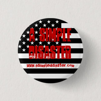 シンプルな災害ボタン 缶バッジ
