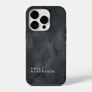 シンプルな無地のグレーのトレンディなモダン・ミニマリスト iPhone 14 PROケース