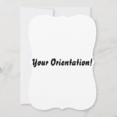 シンプルな無地の結婚式招待状 (裏面)