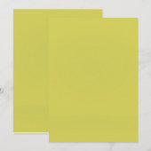 シンプルな無地の結婚式 お礼カード 招待状 (正面/裏面)