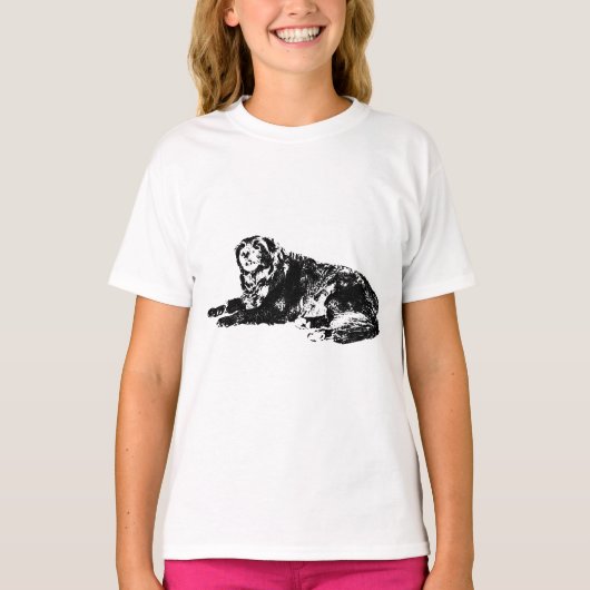 シンプルな犬の輪郭Tシャツで秋のスタイルを楽しもう Tシャツ (正面)