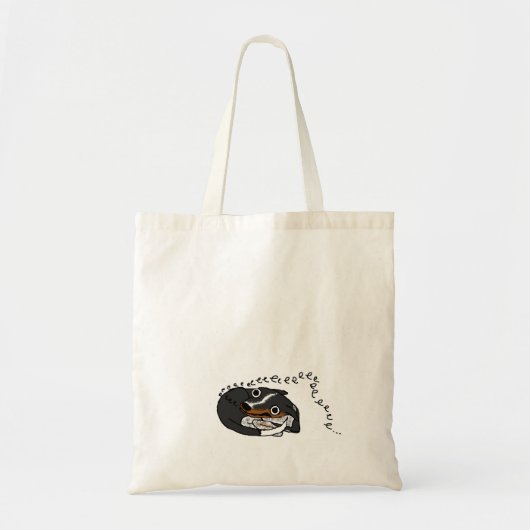 シンプルな犬の"eeeeeeeeee"のバッグ トートバッグ (正面)