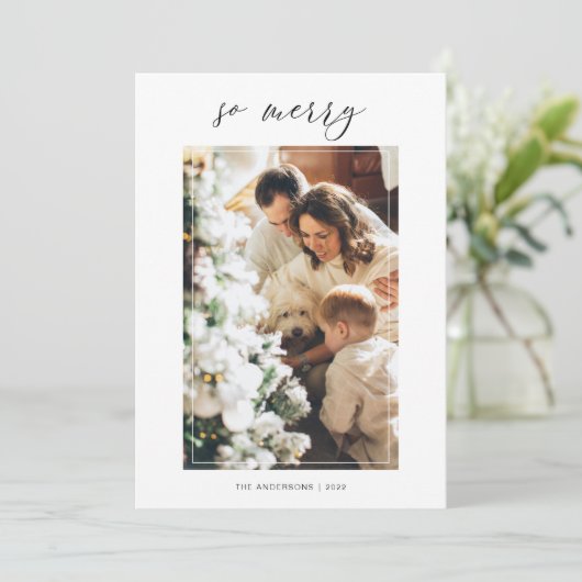 シンプルな現代のクリスマスの写真 | クリスマスおめでとう (スタンド正面)