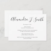 シンプルな現代のブライズシャワー招待状 招待状 (正面/裏面)