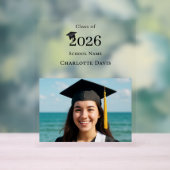 シンプルな現代の写真　卒業生 アクリルサイン (ニュートラル)