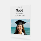 シンプルな現代の写真　卒業生 アクリルサイン (傾斜)