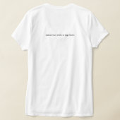 シンプルな現代グラフィック Tシャツ (レイダウン裏面)