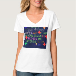 シンプルな現代グラフィック Tシャツ
