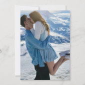 シンプルな現代風写真 モダンウェディング セーブザデート (裏面)