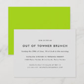 シンプルな町外れのブランチ 招待状 (正面/裏面)