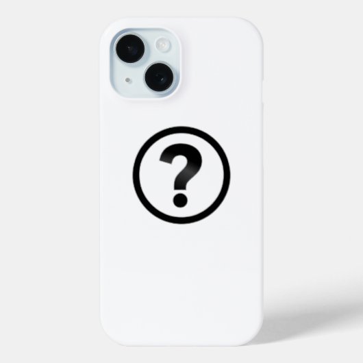 シンプルな疑問符 Case-Mate iPhoneケース (裏面)