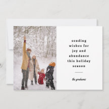 シンプルな白と黒のタイポグラフィーで送る願い