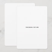 シンプルな白のプロポーズのお礼カード サンキューカード (正面/裏面)