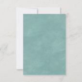 シンプルな白の花柄 結婚式の返信はがき カラー対応 出欠カード (裏面)