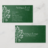 シンプルな白は名刺を残します 名刺 (正面/裏面)