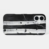 シンプルな白樺 iPhone 16ケース (裏面横)