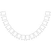 シンプルな白無地の色のパーソナライズItカスタムシステム バンティングフラッグ (全)