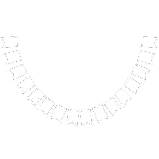 シンプルな白無地の色のパーソナライズItカスタムシステム バンティングフラッグ (全)