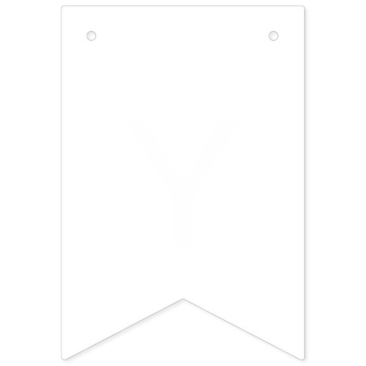 シンプルな白無地の色のパーソナライズItカスタムシステム バンティングフラッグ (第2の旗)