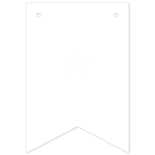 シンプルな白無地の色のパーソナライズItカスタムシステム バンティングフラッグ (第1の旗)