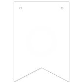 シンプルな白無地の色のパーソナライズItカスタムシステム バンティングフラッグ (第3の旗)