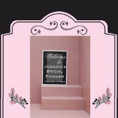 シンプルな白黒の結婚前お祝い会ポスター ポスター