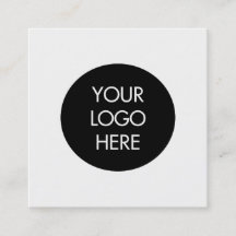 シンプルな白黒社会的な媒体の名刺