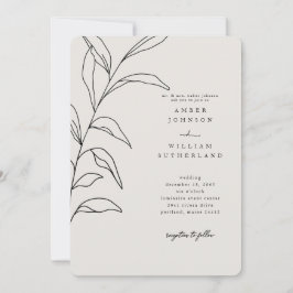 シンプルな瞬間 親ステム ラウンド 招待状