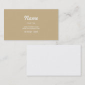 シンプルな砂 名刺 (正面/裏面)