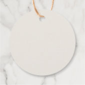 シンプルな秋の落ち葉の感謝 フェイバータグ (裏面)