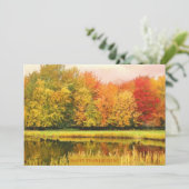 シンプルな秋の風景 感謝祭 シーズンカード (スタンド正面)