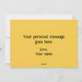 シンプルな秋の風景 感謝祭 シーズンカード (裏面)