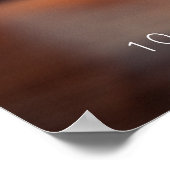 シンプルな結婚前お披露目会ウェルカムサイン(写真付き) ポスター (角)