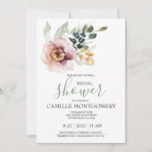 シンプルな結婚前のお茶会招待状 招待状 (正面)