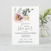 シンプルな結婚前のお茶会招待状 招待状 (スタンド正面)