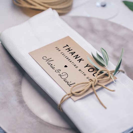 シンプルな結婚式のお礼 ラバースタンプ