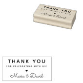 シンプルな結婚式のお礼 ラバースタンプ (押印)