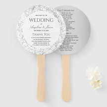 シンプルな結婚式のプログラム