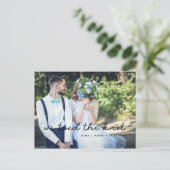 シンプルな結婚式の写真 ポストカード (スタンド正面)