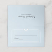 シンプルな結婚式の受付名札 プレイスカード (外部開封)