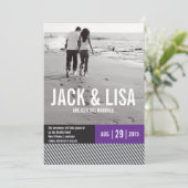 シンプルな結婚式の延期のお知らせ | 結婚式 招待状 (スタンド正面)