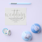 シンプルな結婚式の招待状（フライヤー）　お手軽プラン チラシ (シングル)