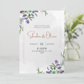 シンプルな結婚式の招待状 招待状 (スタンド正面)